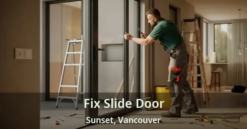 Fix Slide Door Sunset, Vancouver - BC