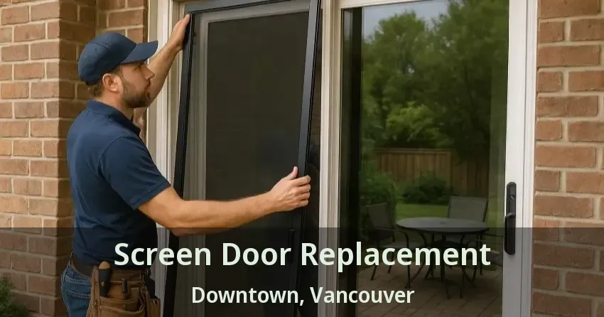 Screen Door Replacement Downtown, Vancouver - BC